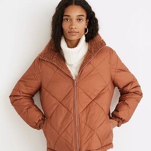 Madewell Reversible Puffer Sherpa jacket